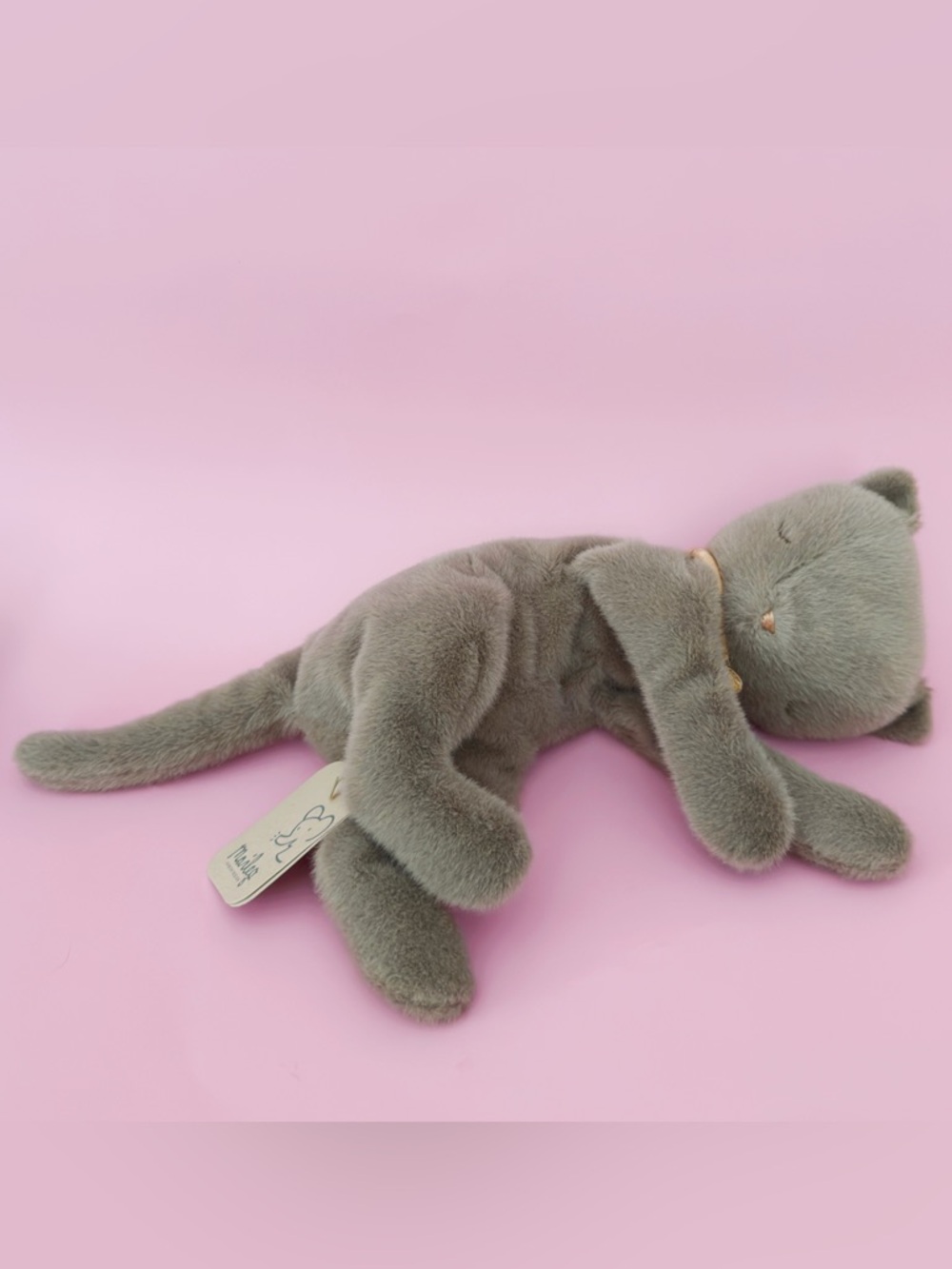 NWT Maileg Sleeping Kitten Plush Medium Grey, Soft Toy, Collectible Kids Gift - Picture 13 of 16